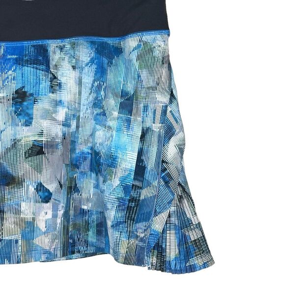 lululemon Women's Play off the Pleats Skirt 13" sz 12 Multi Blue Tennis Golf - Picture 6 of 10